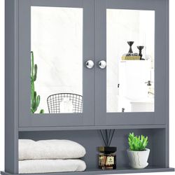  Wall Cabinet with 2 Mirror
