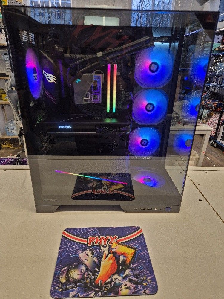 Okinos Aqua 9 Gaming PC: 3.6 Ryzen 7 3700x, ASUS ROG Strix B550-F Gaming WiFi II, ARC A750, 32GB RAM, 1TB M.2, Wi-Fi 6 + BT 5 $940