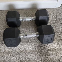Dumb Bells 25 Lbs 