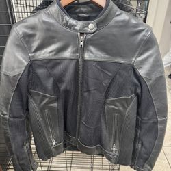 Women’s Small Leather Riding Jacket 