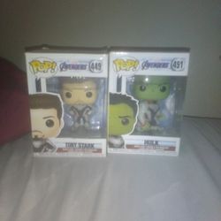 Avengers Endgame Hulk And Iron Man Pops Bundle 