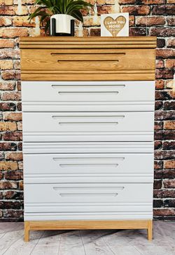 MCM Mid-Century Modern Highboy Dresser - Refinished