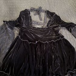 Killstar black Babydoll velvet dress  Medium