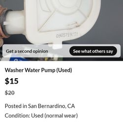 Used Water Drain Pump For Washer 