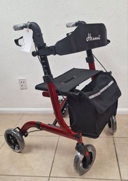 Rollator Walker for Seniors, Lightweight Foldable All Terrain