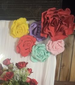Mexican Theme Party Foam Flowers 