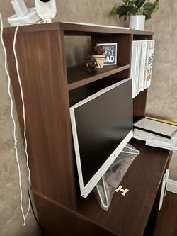 Bunk Bed (free Mattress)/computer Desk/bed Frame With Morrors