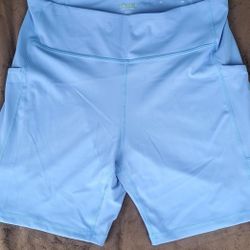 Tek Gear Ultrastretch Baby Blue Athletic Shorts 