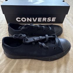 CONVERSE All Star Low Black Chuck Taylor Little Boys Girls Kids Sneakers 