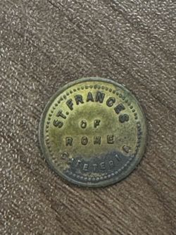 Vintage St Francis of Rome trade token