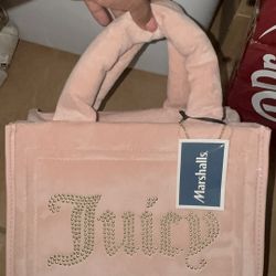 Pink Velour Tote