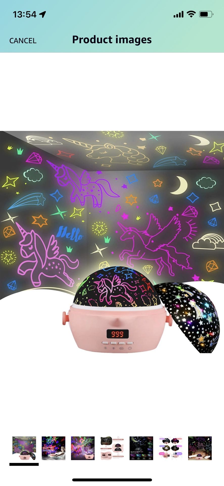 Night Light for Kids,Projection and Night Light Mode 360° Rotation Lamp with 16 Colorful,Toddler Chidlren Nursery Room Light for Boys Girls (Timer Pin