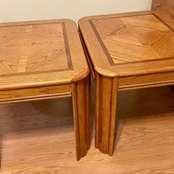 2 Wooden End Tables