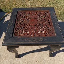 Wooden Carved End Table!