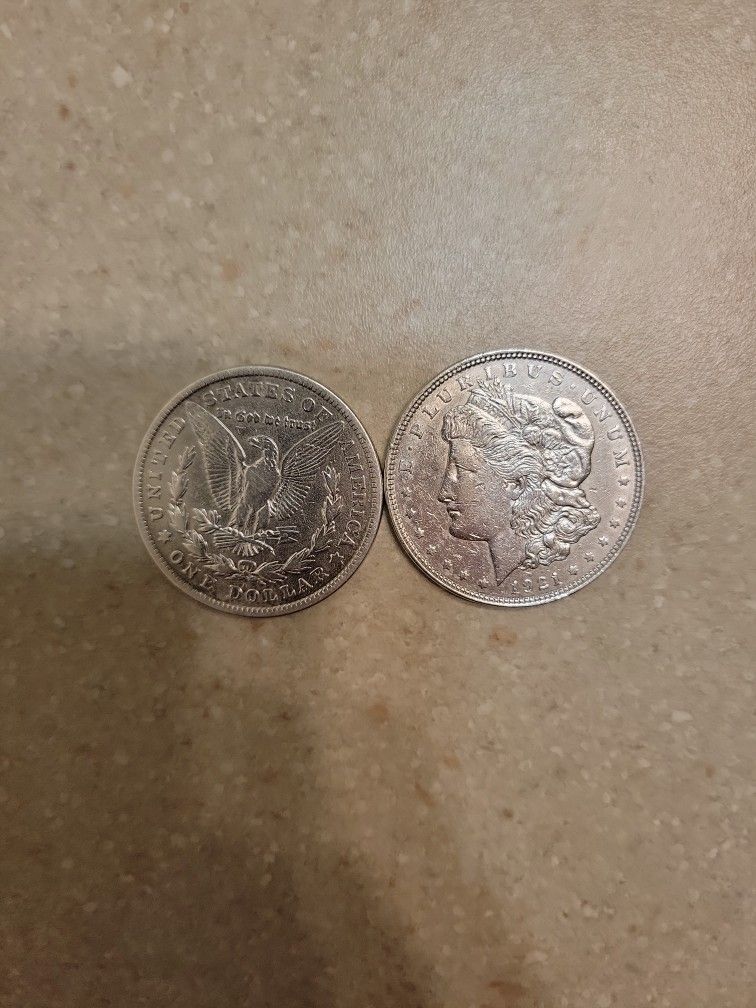 1921 Morgan Silver Dollars. $30 Each