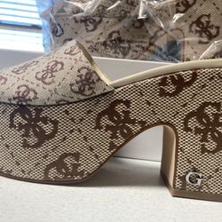 Brand New Guess Platform Mules 81/2