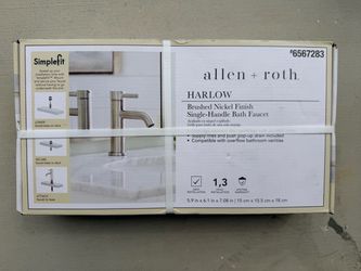 Allen + Roth Harlow Simplefit Brushed Nickel Faucet