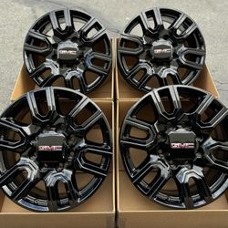 20” GMC AT4 Denali OEM Wheels Gloss Black