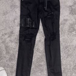 Black Amiri Skinny Jeans 
