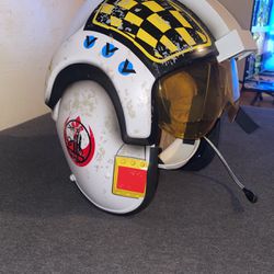 White Star Wars pilot helmet with sound effects