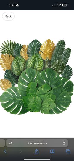7 Kind Artificial Tropical Leaves