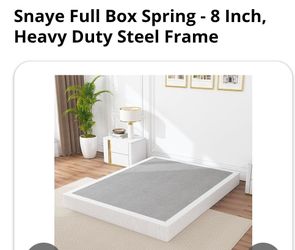 Full Box Spring - 8 Inch, Heavy Duty Steel Frame