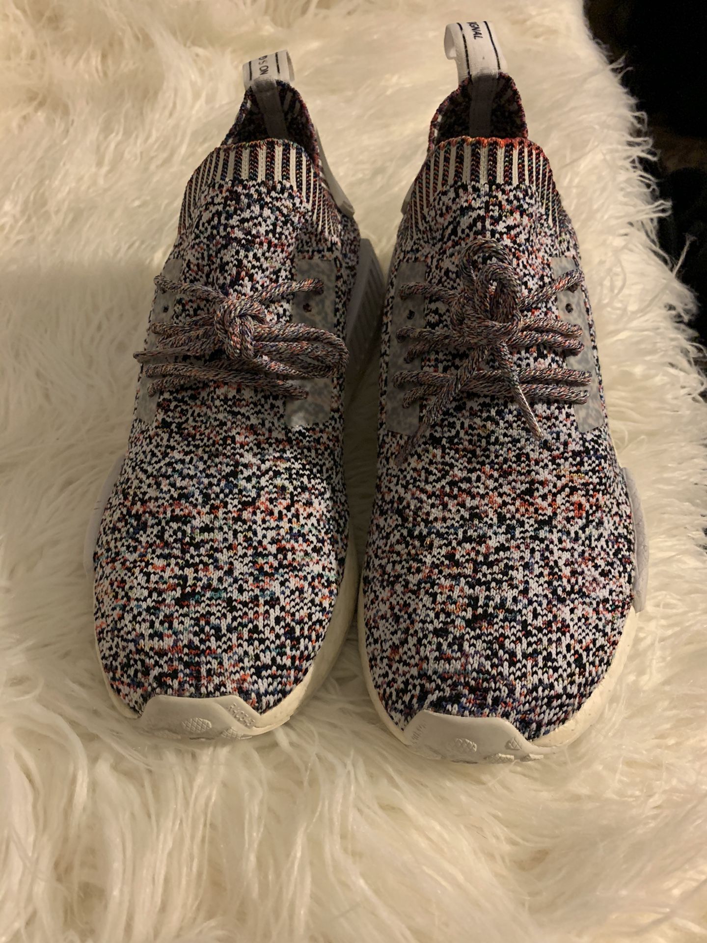 adidas NMD R1 Colour Static Rainbow White Multi Color UltraBoost