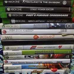 Lot Of Mostly Xbox 360/Xbox One Games And Some Wii Games 