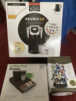 Keurig 2.0 K-250 Plus Coffee pod drawer and carousel
