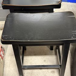 Coaster Backless Wood Saddle Counter Height Stools (2)