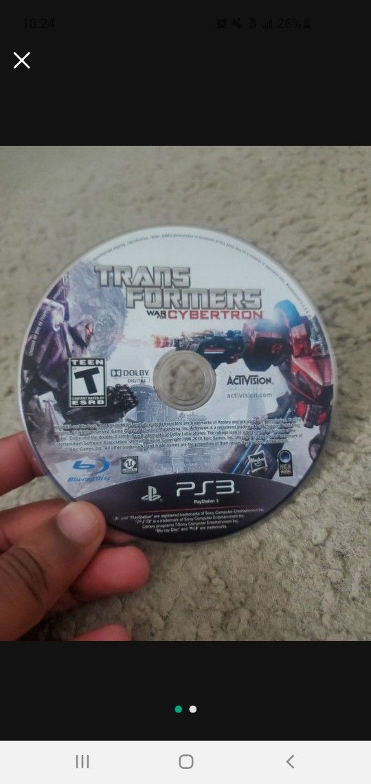 Ps3 Games For Sale (Transformers: WAR For Cyberton, NBA 2K14, PROTOTYPE2)