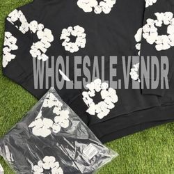 Denims black and white size m we can bring down price my a lil