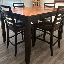 Cherry Wood two tone Dining Table