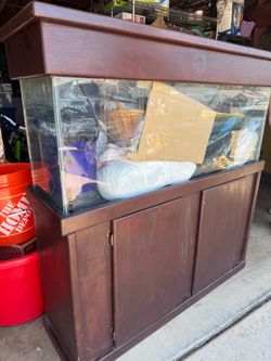 55 gallon fish tank with stand
