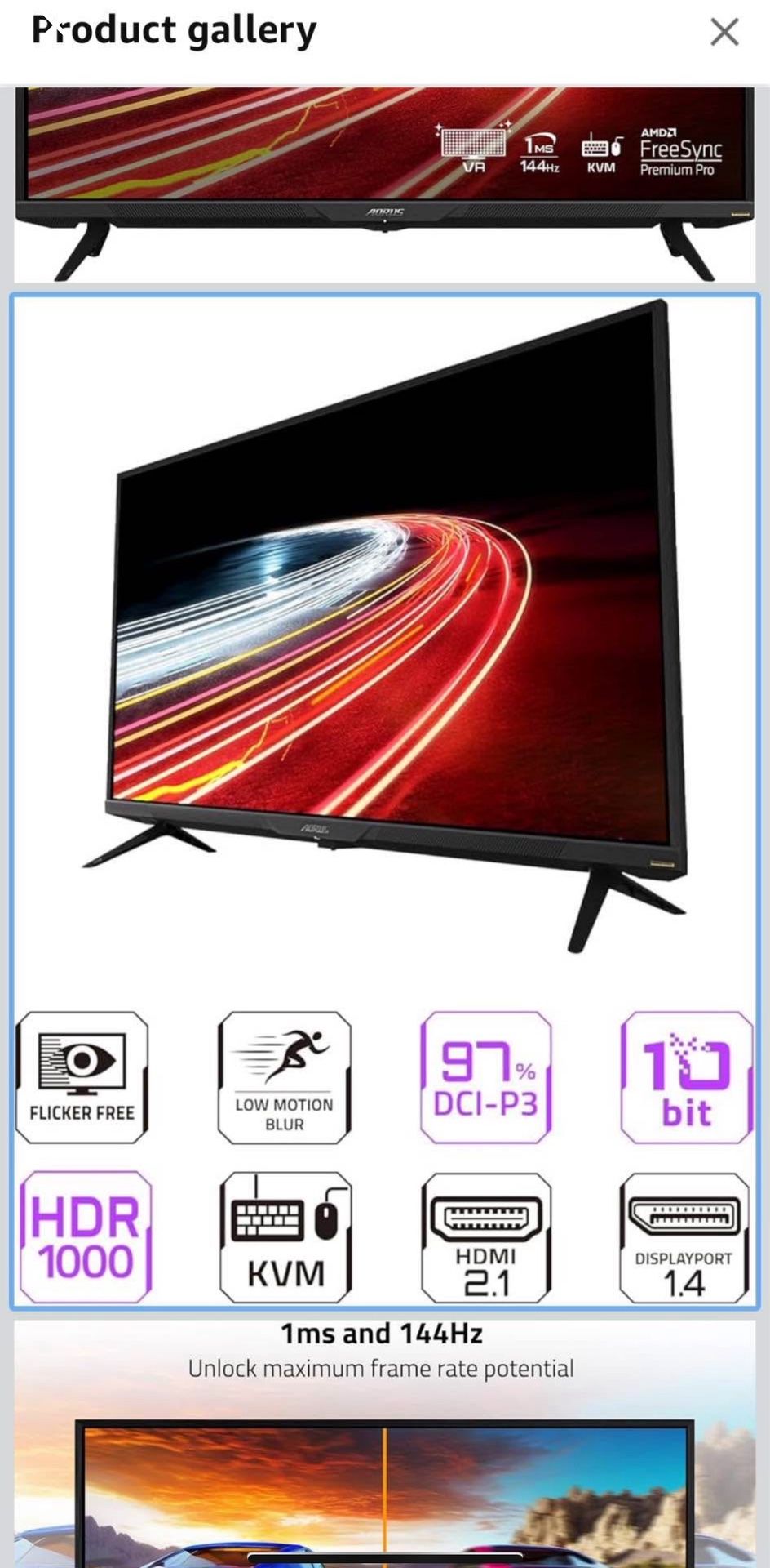 Gigabyte AORUS FV43U 4k 43" 144 Hz Gaming Monitor