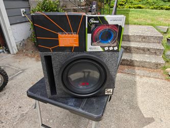 Alpine Type R 12" sub with ported box amp and wiring kit