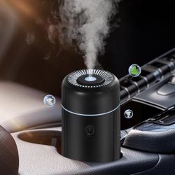 Car Diffusers for Essential Oils,USB Car Scent Air Humidifier Diffuser, Small Mini Aroma Diffuser,Aromatherapy oil Defusers, 7Color Changing Light,Aut