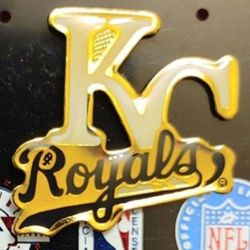 Kansas City Royals Vintage (1994) "LOGO & WORD" COLLECTOR'S Pin By Imprinted Products (New On Card) RARE! GREAT FOR HATS!👀🤯Please Read Description.