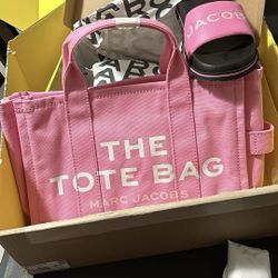 Marc Jacobs Pink Tote & Slides Bundle
