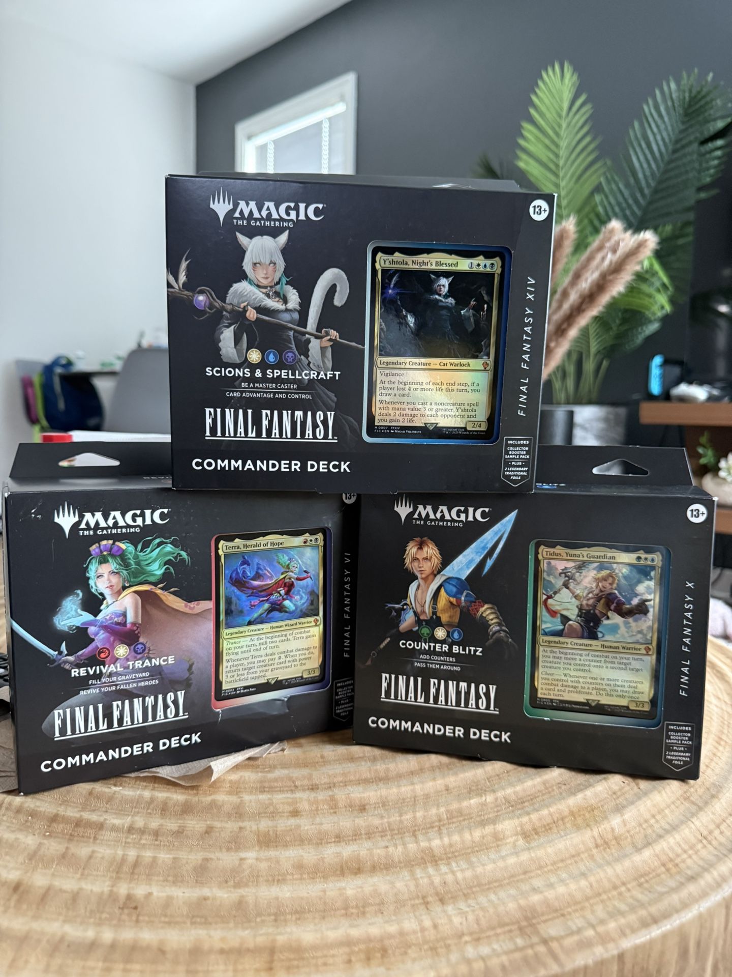Magic The Gathering Final Fantasy Commander Set Of 3