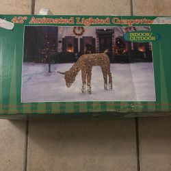 Yule Rite 42” Animated Lighted Grapevine Doe