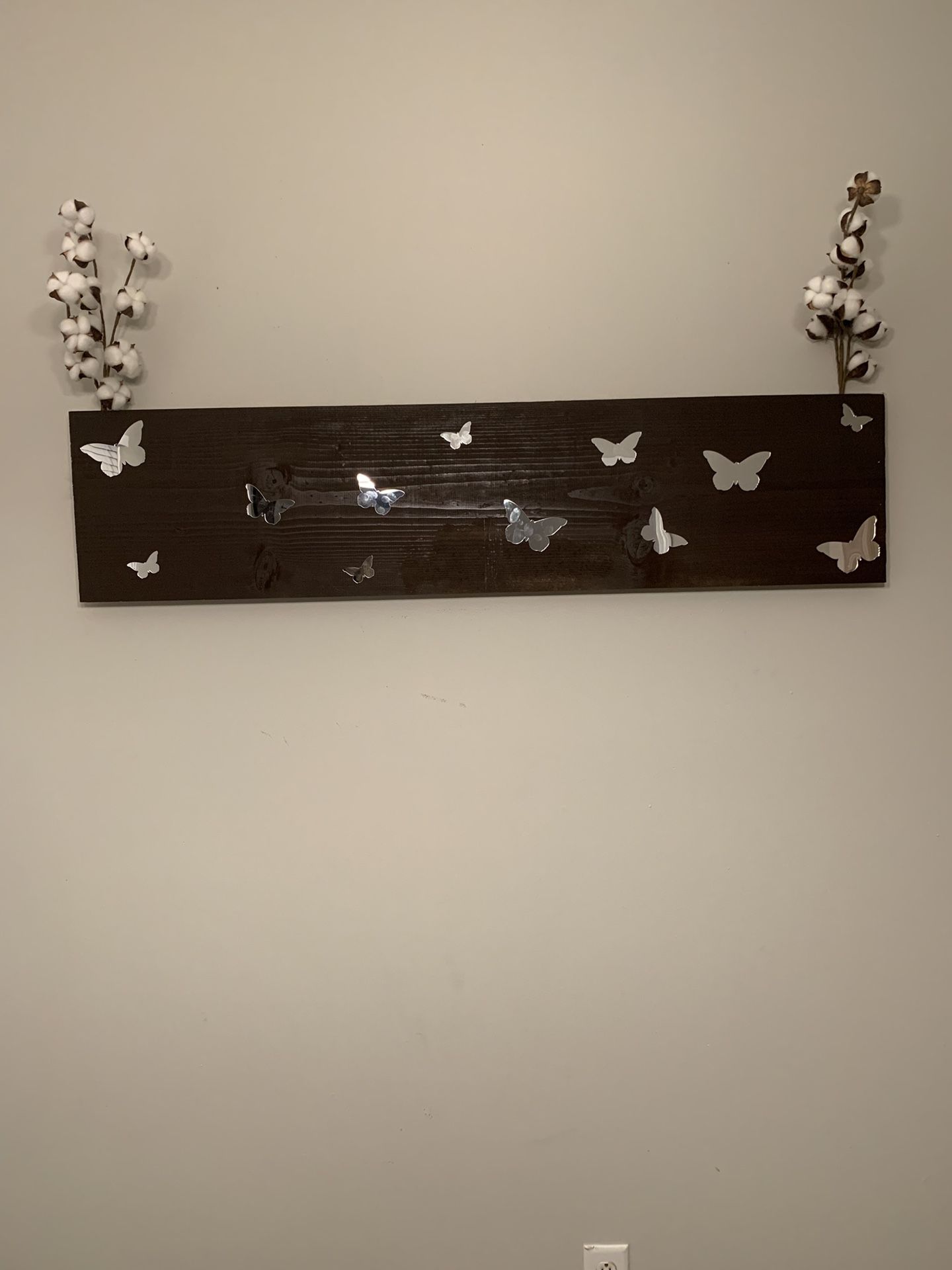Butterfly Wall Art!(Cotton stems are not included)