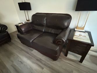 Genuine leather sofa