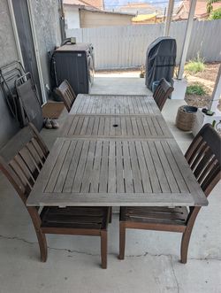 Wood Outdoor Dining Set