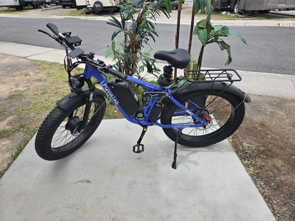 Dual Motor Ebike for Adult Men Women 45MPH/37MPH - Peak 5000W/4000W Electric Mountain Bike with 52V 34Ah/23AH Battery Up to 105Miles/90Miles,24"/26"*4
