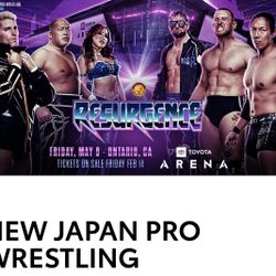 JAPAN PRO WRESTLING SUITE TICKETS TOYOTA ARENA