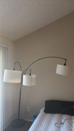 3-light multi-head arc floor lamp