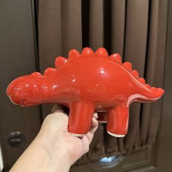 Red Dinosaur Piggy Bank
