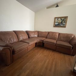 Leather Sectional Couch 