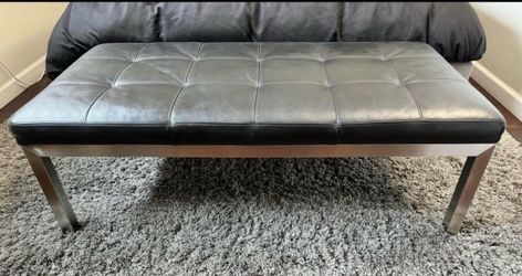 Room & Board Ravella Leather Ottoman
